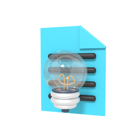Document Idea 3D Icon