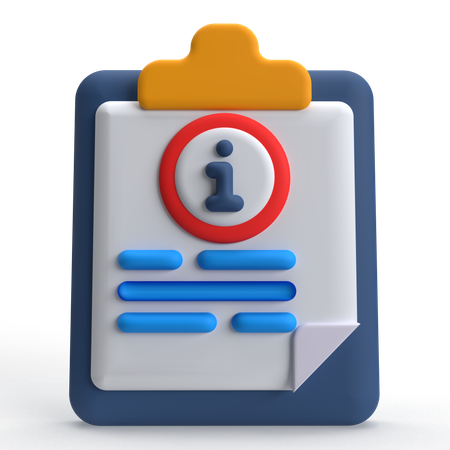 Document Info  3D Icon