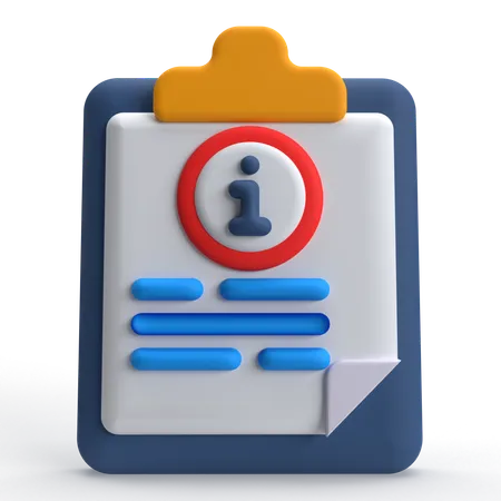 Document Info  3D Icon