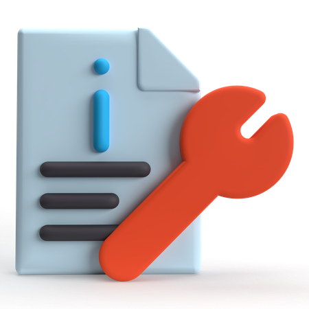 Document Info  3D Icon