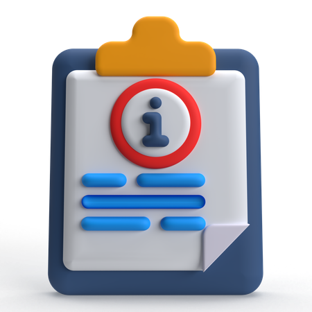 Document Info  3D Icon