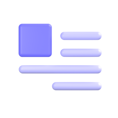 Document Layout  3D Icon