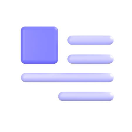 Document Layout  3D Icon