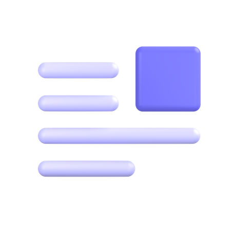 Document Layout  3D Icon