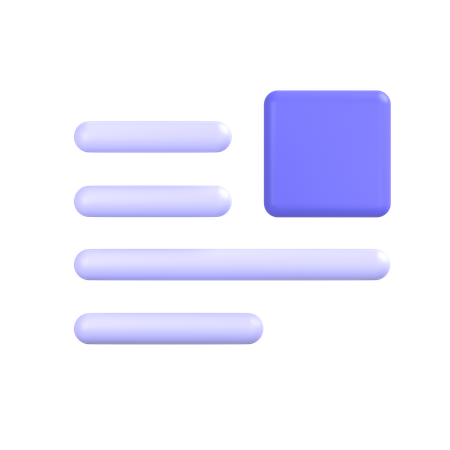 Document Layout  3D Icon