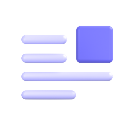 Document Layout 3D Icon