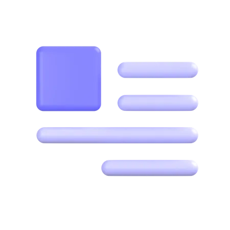 Document Layout 3D Icon