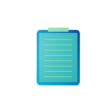 Document list  3D Icon