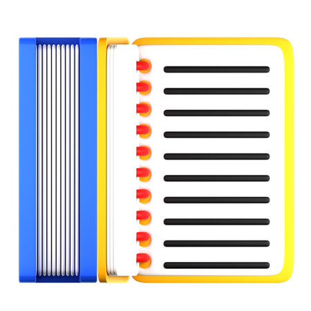 Document List  3D Icon