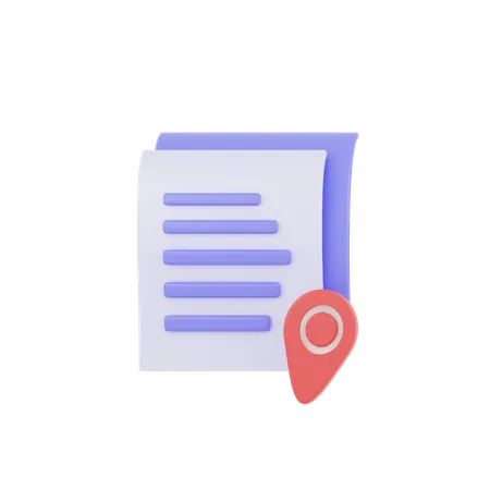 Document Location  3D Icon