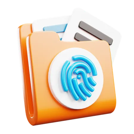Document Lock System  3D Icon