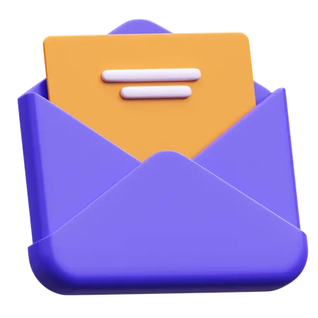Document Mail  3D Icon