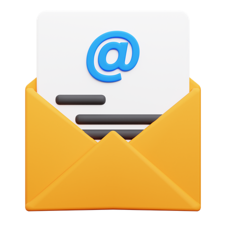 Courrier de documents  3D Icon