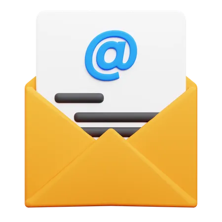 Courrier de documents  3D Icon