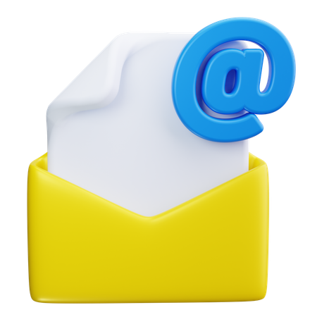 Courrier de documents  3D Icon