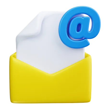 Courrier de documents  3D Icon