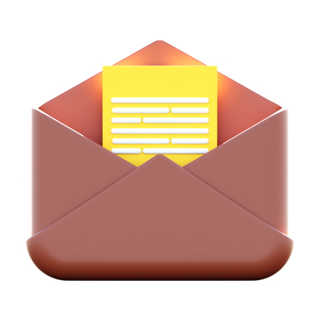 Courrier de documents  3D Icon