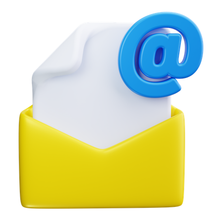 Document Mail  3D Icon