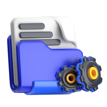 Document Management  3D Icon