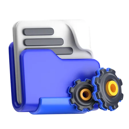 Document Management  3D Icon