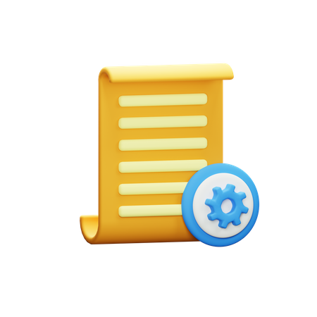 Document Management  3D Icon