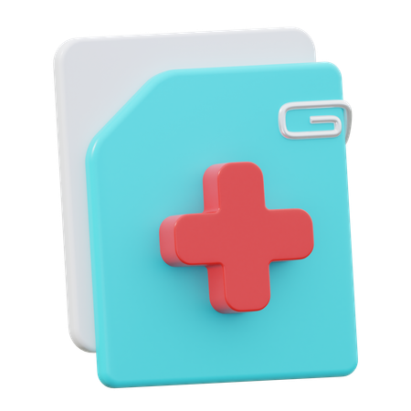 Document médical  3D Icon