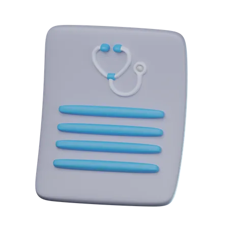 Document médical  3D Icon