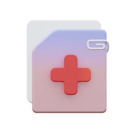 Document médical  3D Icon