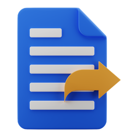 Partage de documents  3D Icon