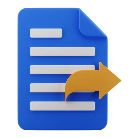 Partage de documents  3D Icon