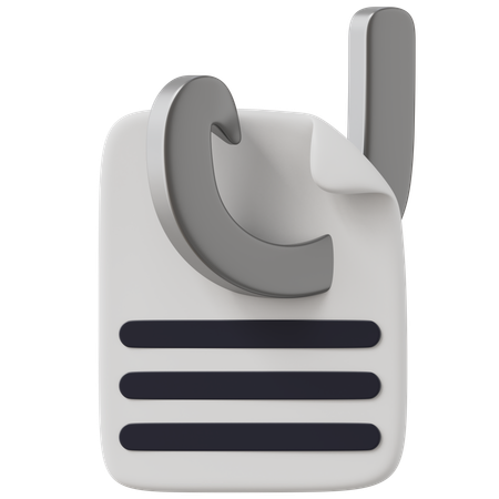 Document Phising 3D Icon
