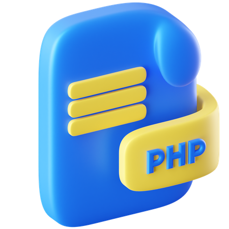 Document php  3D Icon