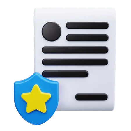 Document politique  3D Icon