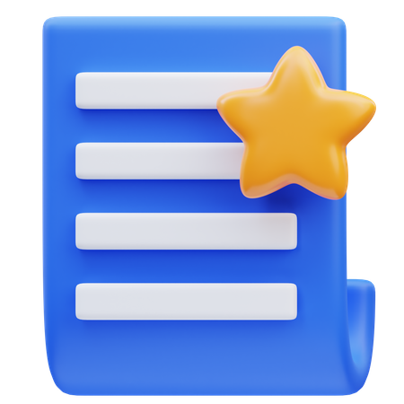 Document préféré  3D Icon