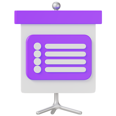 Document Presentation  3D Icon