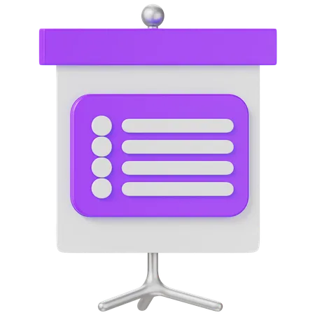 Document Presentation  3D Icon