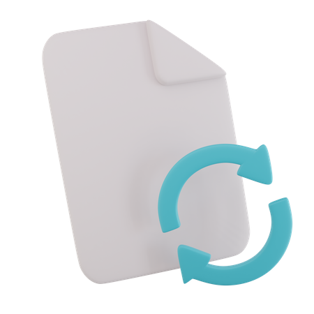 Document Process  3D Icon