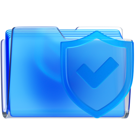 Document Protection  3D Icon