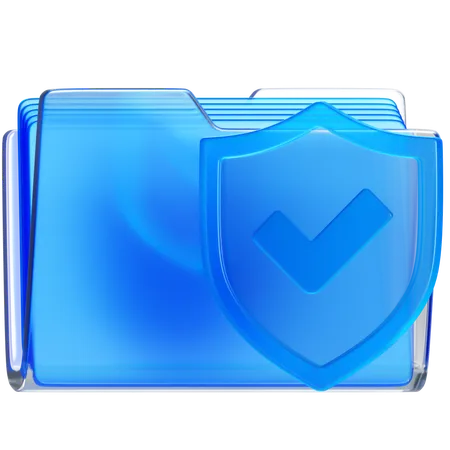 Document Protection  3D Icon