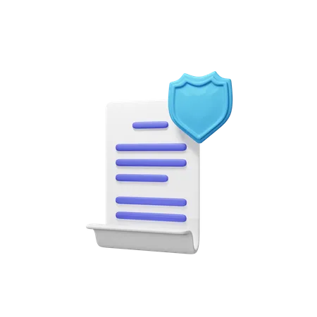 Document Protection Download This Element Now 3D Icon