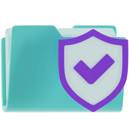 Document Protection  3D Icon