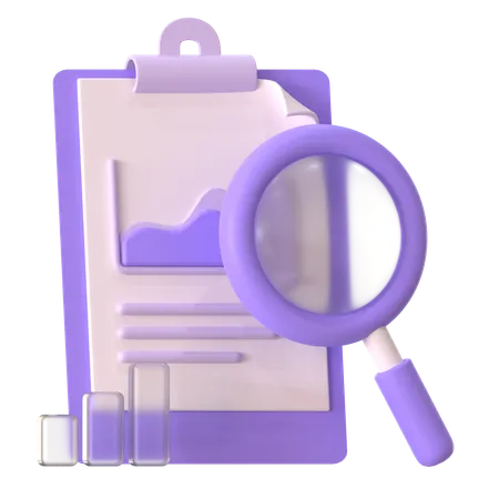 Document Report  3D Icon