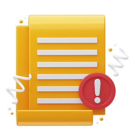 Document Report  3D Icon