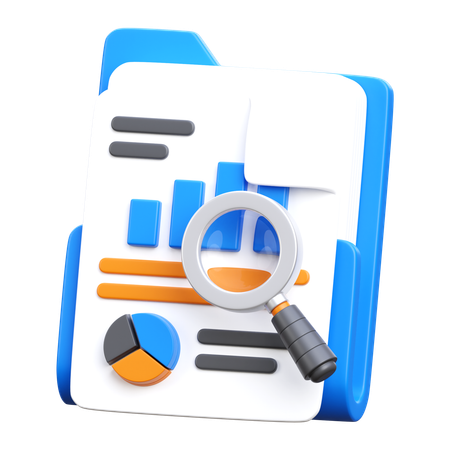 Document Report  3D Icon