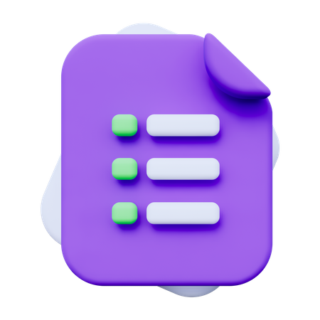 Document Report  3D Icon