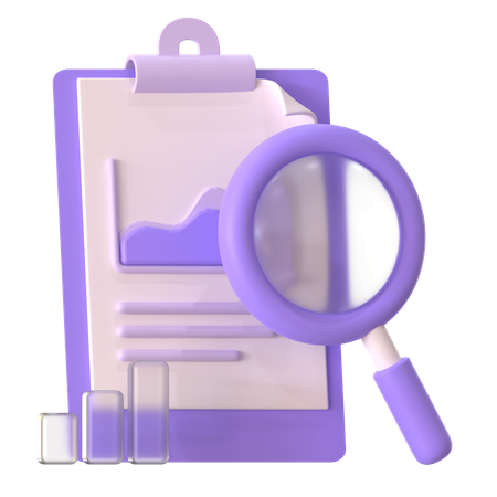 Document Report  3D Icon