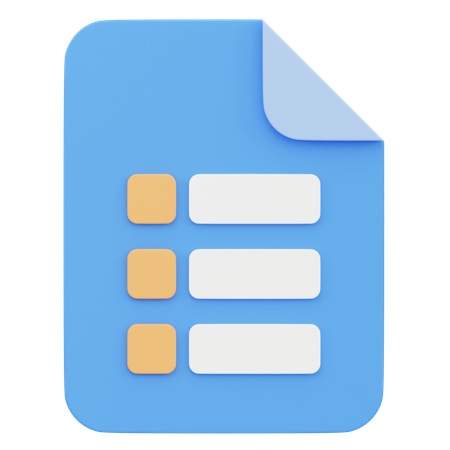 Document Report  3D Icon