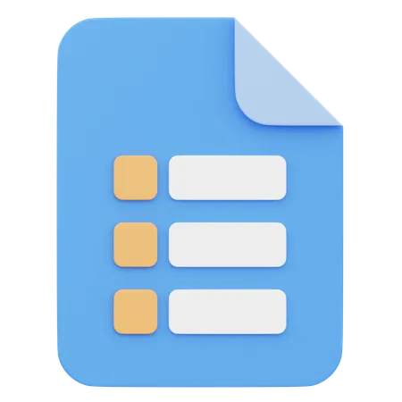 Document Report  3D Icon