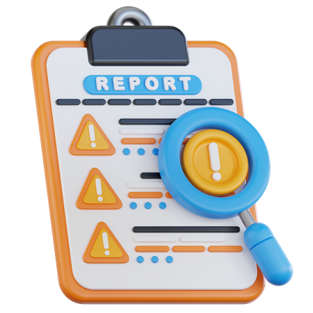 Document Report  3D Icon