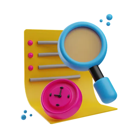 Document Research 3D Icon